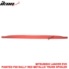Load image into Gallery viewer, 2008-17 Mitsubishi Lancer EVO RS Rally Red Metallic Rear Spoiler Wing
