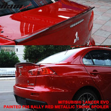 Load image into Gallery viewer, 2008-17 Mitsubishi Lancer EVO RS Rally Red Metallic Rear Spoiler Wing