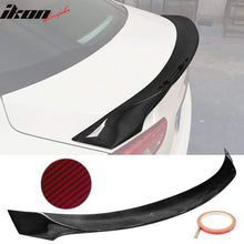 Load image into Gallery viewer, 2014-23 Maserati Ghibli Aspec Red Clear Rear Spoiler Wing Carbon Fiber