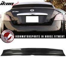 Load image into Gallery viewer, 2009-2015 Nissan Maxima A35 IKON Trunk Spoiler Splitter Carbon Fiber