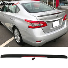 Load image into Gallery viewer, 2013-2019 Nissan Sentra Rear Spoiler Wing LED Brake Light Matte Black