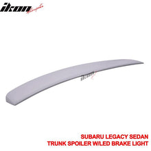 Load image into Gallery viewer, 10-14 Subaru Legacy Sedan Black Rear Spoiler Wing LED Brake Light FRP