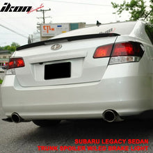Load image into Gallery viewer, 10-14 Subaru Legacy Sedan Black Rear Spoiler Wing LED Brake Light FRP