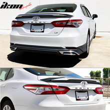 Load image into Gallery viewer, 2018-2024 Toyota Camry MD Style Gloss Rear Spoiler Wing Chrome Trim