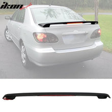 Load image into Gallery viewer, 03-08 Toyota Corolla OE Style Matte Black Rear Spoiler Wing LED Brake