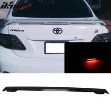 Load image into Gallery viewer, 2009-2011 Corolla S LE XLE Black Rear Spoiler Wing LED Brake Lamp ABS
