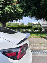 Load image into Gallery viewer, 2017-2023 Tesla Model 3 V Style Gloss Black Rear Trunk Spoiler Lip ABS