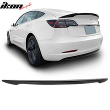 Load image into Gallery viewer, 2017-2023 Tesla 3 Sedan 4-Door IKON V Trunk Spoiler ABS