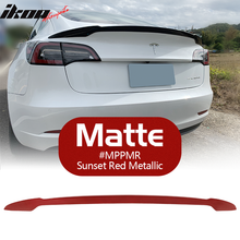 Load image into Gallery viewer, 2017-2023 Tesla 3 Sedan 4-Door IKON V Trunk Spoiler ABS