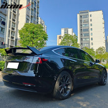 Load image into Gallery viewer, 2017-2024 Tesla Model 3 GT Style Carbon Fiber Print Trunk Spoiler ABS