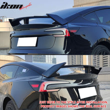 Load image into Gallery viewer, 2017-2024 Tesla Model 3 GT Style Carbon Fiber Print Trunk Spoiler ABS