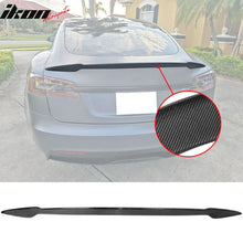 Load image into Gallery viewer, 2012-2025 Tesla Model S Rear Spoiler Wing V Style Carbon Fiber