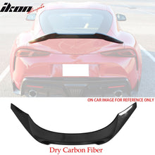 Load image into Gallery viewer, 2020-2025 Toyota GR Supra V Style Trunk Spoiler Gloss Dry Carbon Fiber