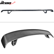 Load image into Gallery viewer, Universal Fitment Black Rear Trunk Spoiler Wing Lip Carbon Fiber CF