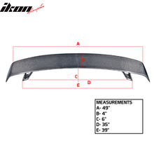 Load image into Gallery viewer, Universal Fitment Black Rear Trunk Spoiler Wing Lip Carbon Fiber CF