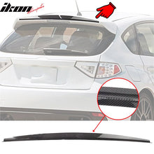 Load image into Gallery viewer, 2008-2014 Subaru Impreza WRX 5DR Roof Spoiler Gurney Flap Carbon Fiber