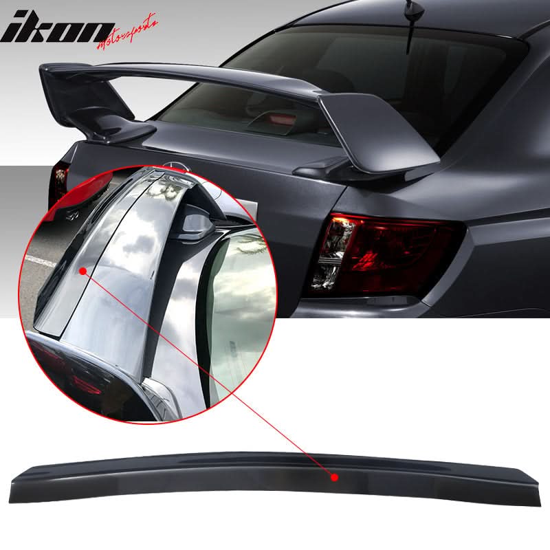 2008-2014 Subaru WRX STi Transparent Smoke Top Gurney Flap Acrylic