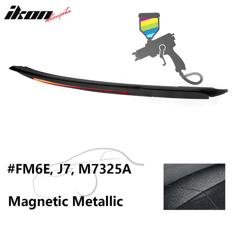 2015-2023 Ford Mustang Coupe Convertible Long LED Trunk Spoiler ABS