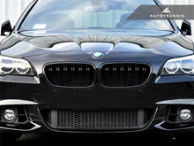 Load image into Gallery viewer, AutoTecknic Dual-Slats Gloss Black Front Grille Set - F10 5-Series | M5