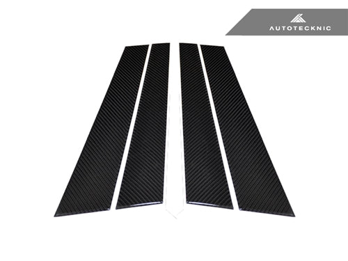 AutoTecknic Carbon Fiber B-Pillar Covers - BMW E34 Sedan