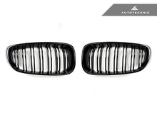 Load image into Gallery viewer, AutoTecknic Dual-Slats Gloss Black Front Grille Set - F34 3-Series Gran Turismo