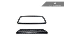 Load image into Gallery viewer, AutoTecknic Dry Carbon Front Seat Illuminated Emblem Surround Set - BMW M