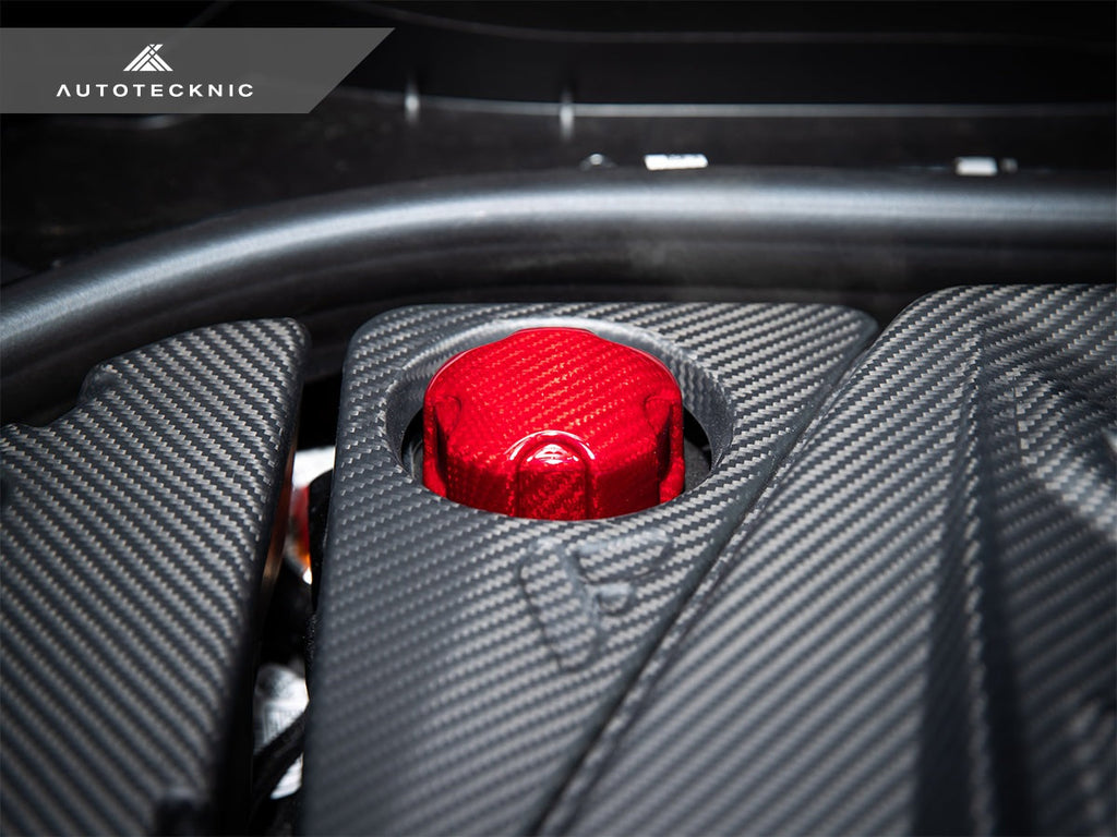 AutoTecknic Dry Carbon Charge Cooler Tank Cap Cover - F90 M5