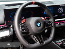 Load image into Gallery viewer, AutoTecknic Carbon Fiber Steering Wheel Trim - G90/ G99 M5