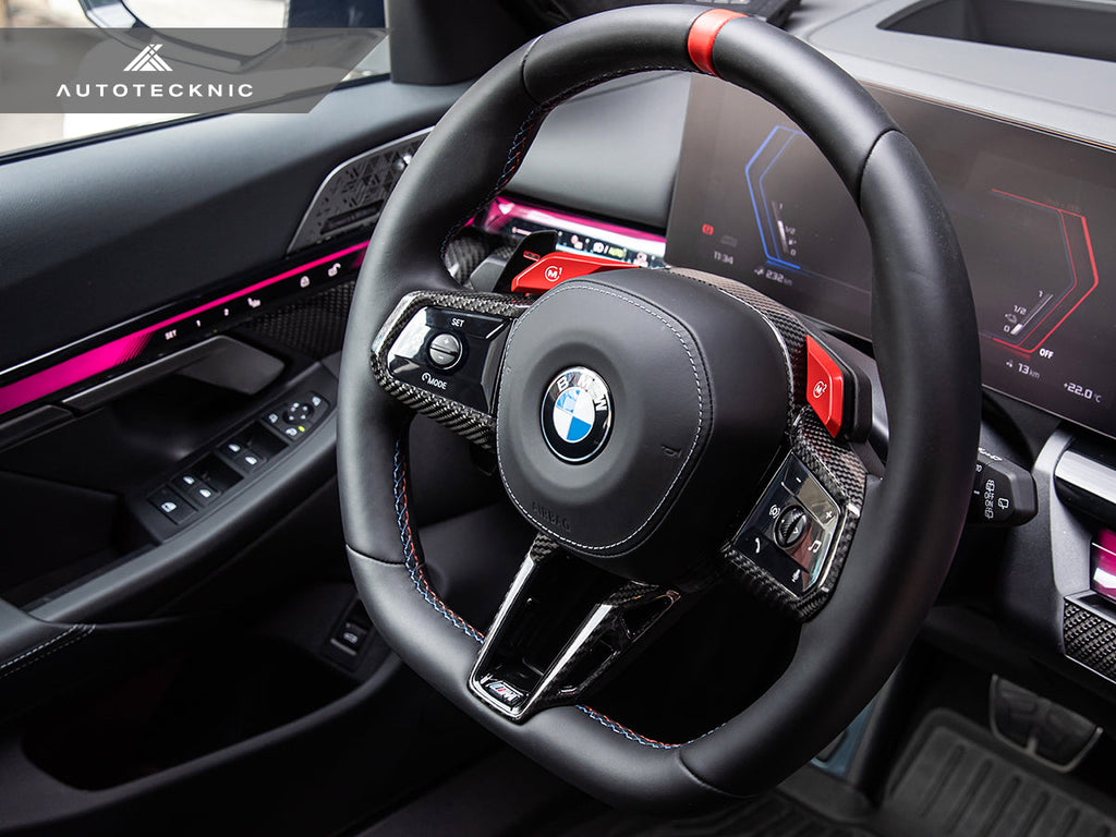 AutoTecknic Carbon Fiber Steering Wheel Trim - G90/ G99 M5