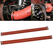Load image into Gallery viewer, 2.5X40" 2PC Brake Cooling Dual Layerinsulation Hose Flange Aluminum