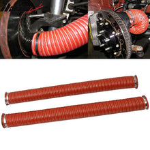 Load image into Gallery viewer, Universal Brake Cooling Dual Layerinsulation Hose W/ Flange 3.5in 2 Pc