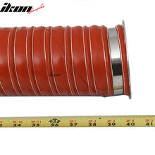 Load image into Gallery viewer, Universal Brake Cooling Dual Layerinsulation Hose w/ Flange 3.5in 2 PC