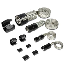Load image into Gallery viewer, Universal Braided Stainless Steel Hose Set - Black