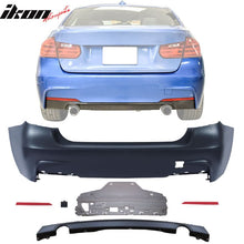 Load image into Gallery viewer, 2012-2018 BMW F30 M-Tech Rear Bumper 335i Single Muffler Twin Outlet