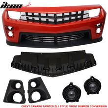 Load image into Gallery viewer, Fits 10-13 Camaro ZL1 Front Bumper Paintedinferno Orange Metallic