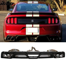 Load image into Gallery viewer, 2015-2017 Ford Mustang GT-350 Style Rear Diffuser W/ Dual Catback Tips