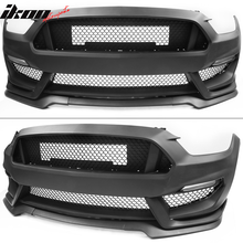 Load image into Gallery viewer, 2015-2016Â Ford Mustang GT350 Black Front Rear Bumper Conversion PP