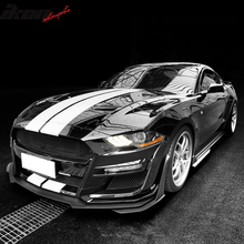 Load image into Gallery viewer, 2018-2023 Ford Mustang GT500 Style Black Primer Front Bumper Lip PP