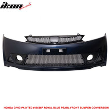 Load image into Gallery viewer, 2006-2011 Honda Civic Mug Style Paint Royal Blue Pearl Front Bumper PP