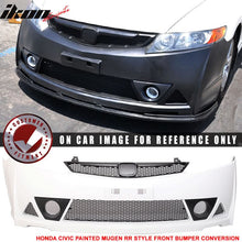 Load image into Gallery viewer, 2006-2011 Honda Civic Mugen Style Painted Taffeta White Front Bumper
