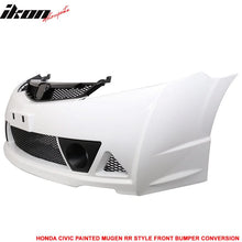 Load image into Gallery viewer, 2006-2011 Honda Civic Mugen Style Painted Taffeta White Front Bumper