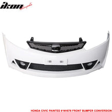Load image into Gallery viewer, 2006-2011 Honda Civic Mugen Style Painted Taffeta White Front Bumper
