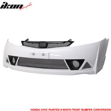 Load image into Gallery viewer, 2006-2011 Honda Civic Mugen Style Painted Taffeta White Front Bumper