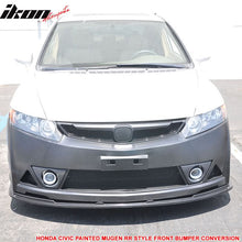 Load image into Gallery viewer, 2006-2011 Honda Civic Mug Style Paint Crystal Black Pearl Front Bumper