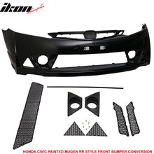 Load image into Gallery viewer, 2006-2011 Honda Civic Mug Style Paint Crystal Black Pearl Front Bumper