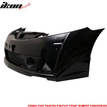 Load image into Gallery viewer, 2006-2011 Honda Civic Mug Style Paint Crystal Black Pearl Front Bumper