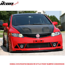 Load image into Gallery viewer, 2006-2011 Honda Civic Mugen RR Style Paint Milano Red PP Front Bumper