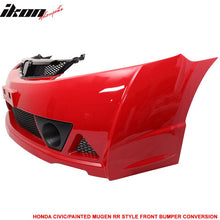 Load image into Gallery viewer, 2006-2011 Honda Civic Mugen RR Style Paint Milano Red PP Front Bumper