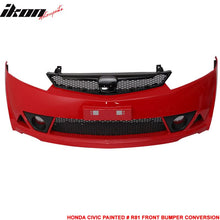 Load image into Gallery viewer, 2006-2011 Honda Civic Mugen RR Style Paint Milano Red PP Front Bumper