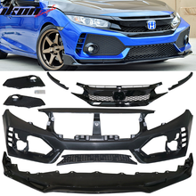 Load image into Gallery viewer, 2016-2021 Honda Civic Type R Gloss Black Front Bumper Cover &amp; Lip